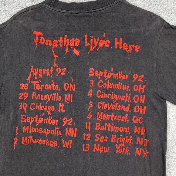 VTG WASP W.A.S.P. Crimson Idol Jonathan Lives Here 1992 Tour T-Shirt Sz Large - Picture 4 of 5